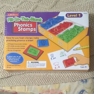 Red and Blue Learning Phonics Stamps Set